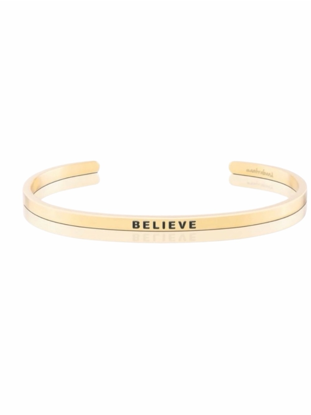 Mantra Band Gold 'Believe' Bracelet NWT/In Box